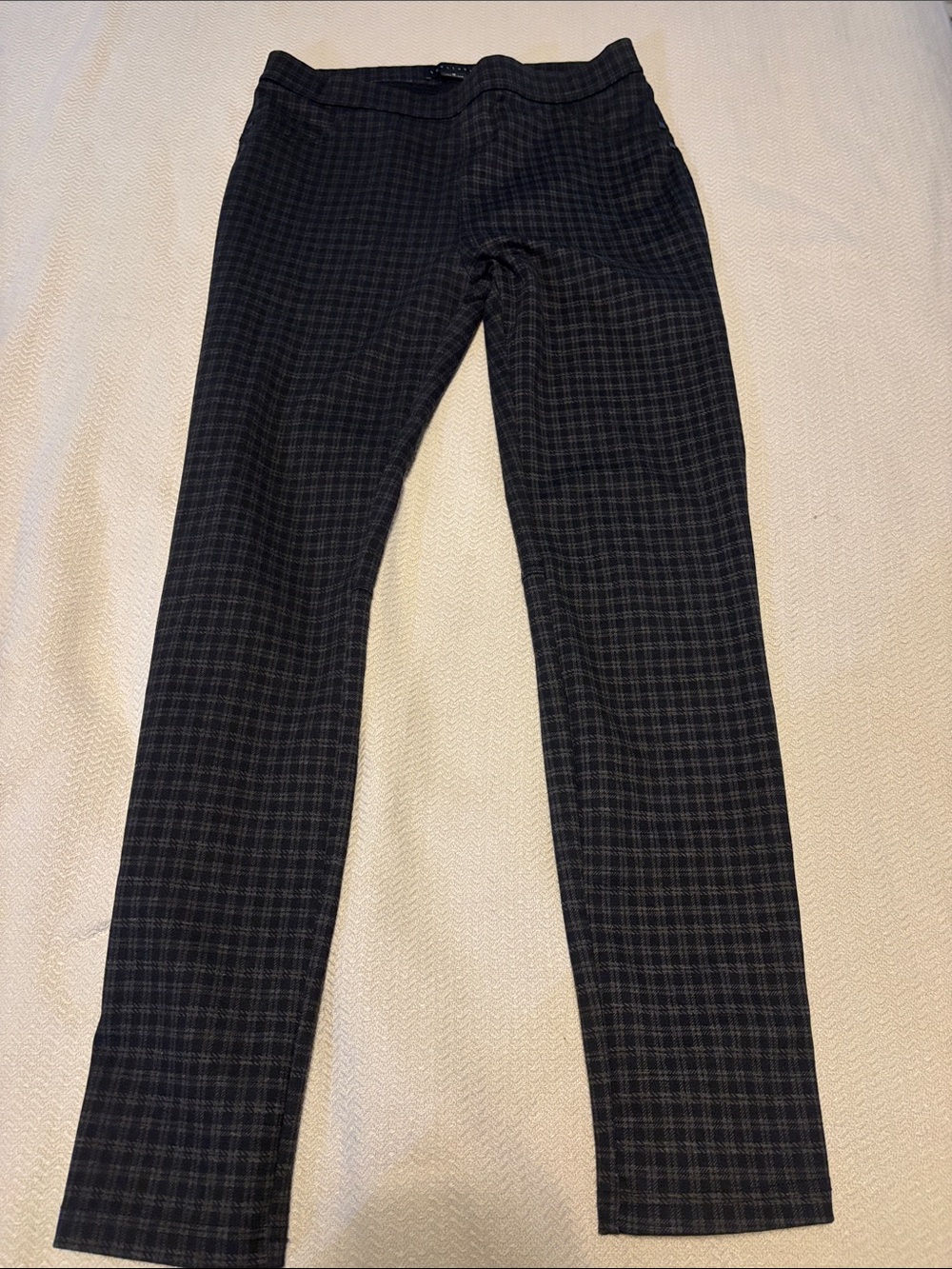 Sanctuary Women's Plaid Chinos - Black & Gray